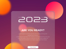 2023 New Year Social Media Post Template Design