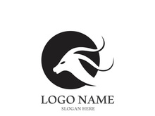 Goat logo template vector icon illustration design