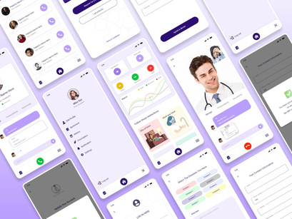 Make A Medical Ui Kit With Mobile App Templates- Adobe Xd