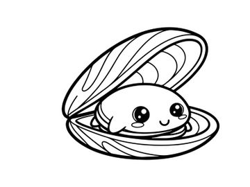 Cute white bunny sleeping in moon vector illustration preview picture