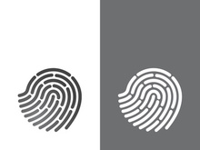 Fingerprint logo vector illustration icon template design