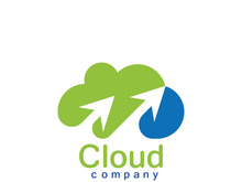 Cloud logo vector icon illustration