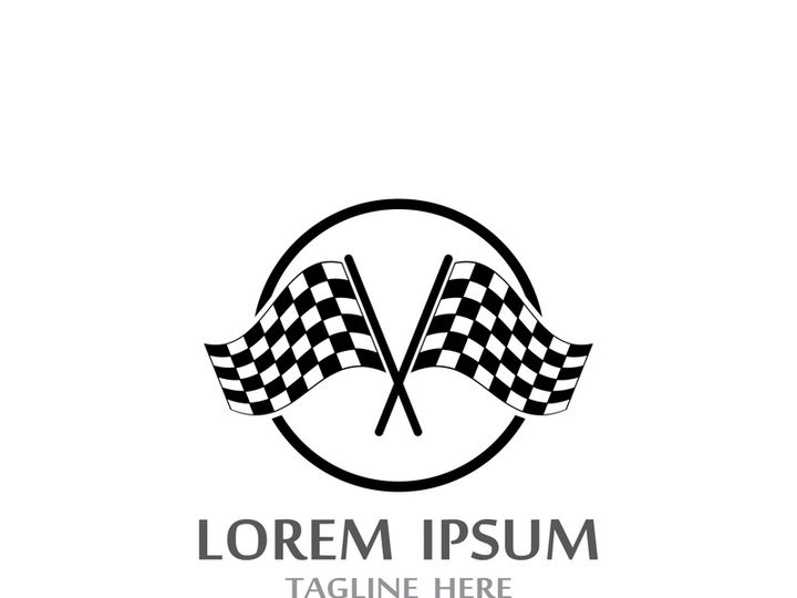 Race flag logo