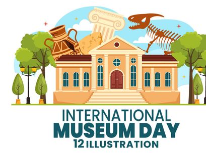 12 International Museum Day Illustration
