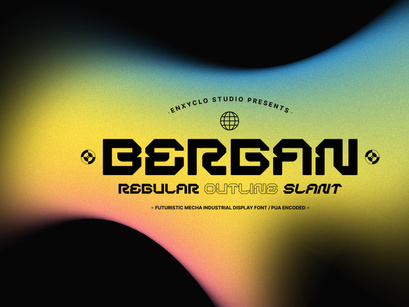 BERGAN - Futuristic Font