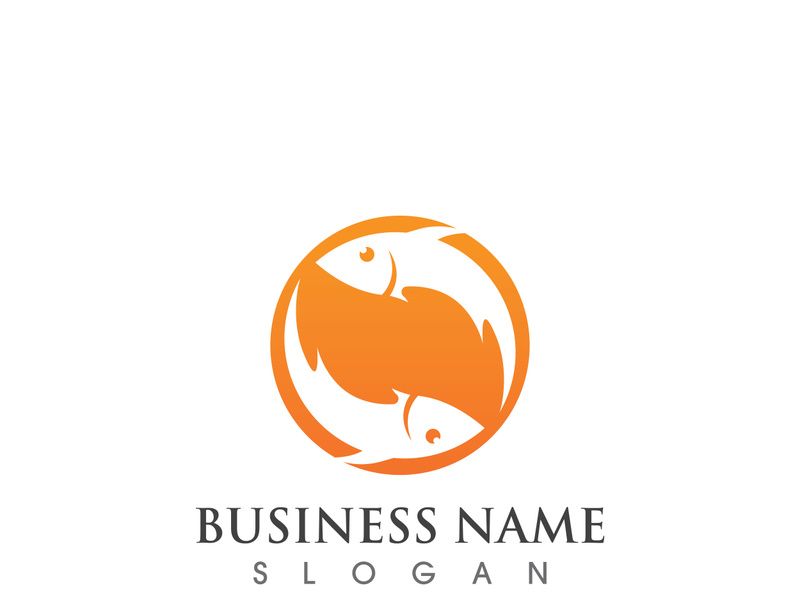 Fish logo and symbol vector symbols
