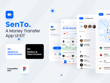Money Transfer Mobile App UI Kit preview picture