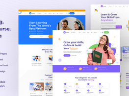 Learnio - LMS and Online Course Figma Template preview picture