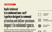 Kopile - Condensed Sans Serif Typeface