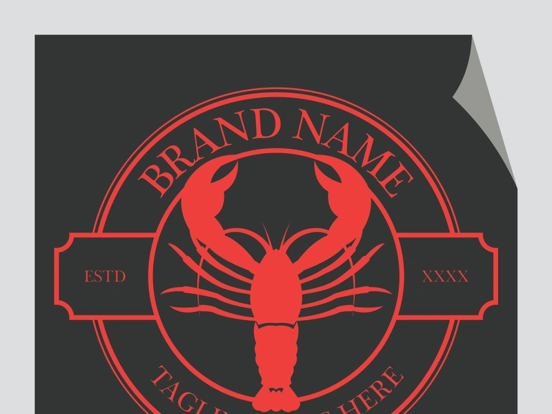 Vintage lobster logo