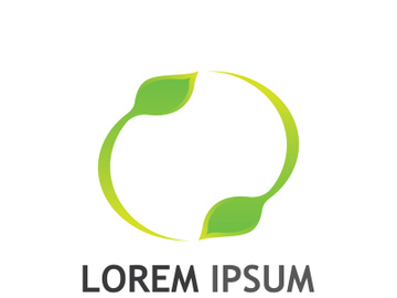 Natural green leaf logo. preview picture