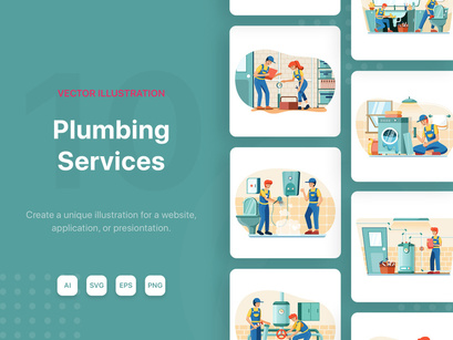 M136_Plumbing Service Illustrations