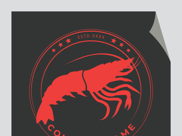 Vintage lobster logo preview picture
