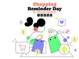6 Shopping Reminder Day Illustration preview picture