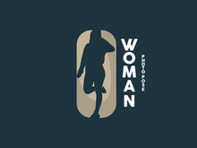 Woman Logo, Wellness Girl Photo Pose Vector, Beauty And Elegance Design