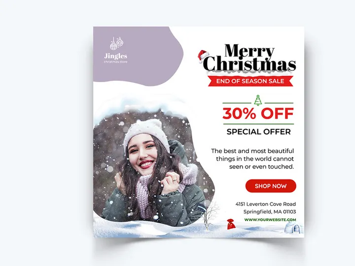 Christmas Social Media Instagram Post Template