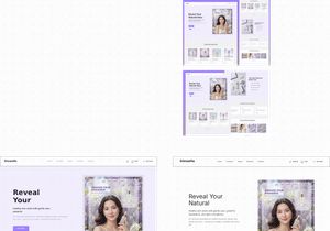 Modern Skincare Website UI – Beauty Landing Page