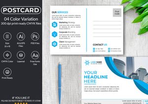 Modern Postcard Design Template