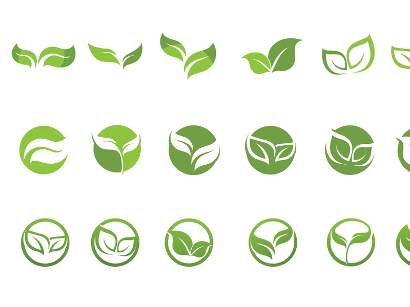 Green Leaf Tree nature Logo vector