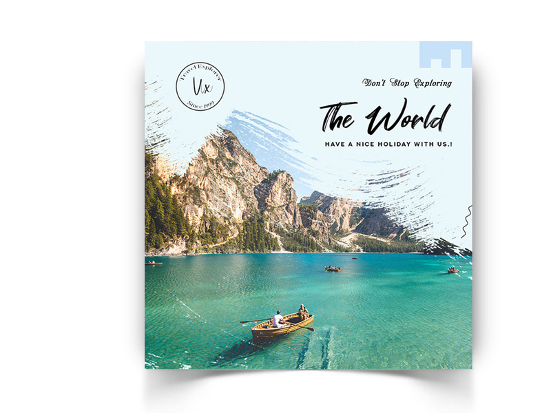 Travel Explorers Social Media Post Template