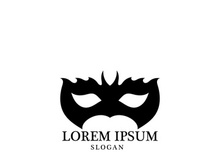 Masquerade Carnival Mask Icon and symbol vector