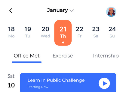 Calendar App Design