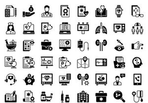 Creative design icons of medical and healthcare