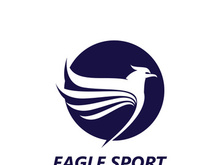 Eagle wing logo design vector image template