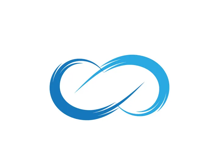 Infinity icon illustration design template