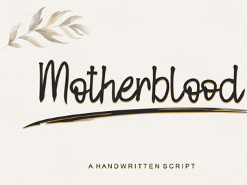 Motherblood - Handwritten Script preview picture