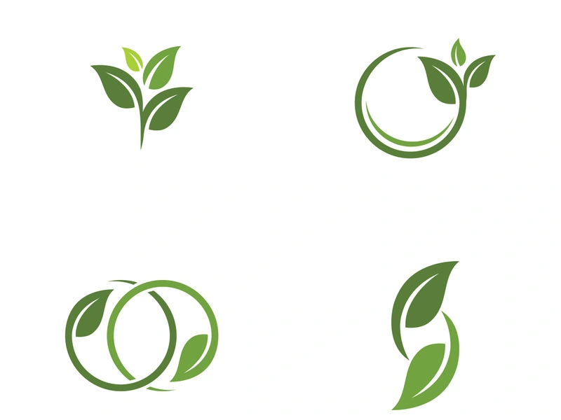 Eco green icon illustration design template