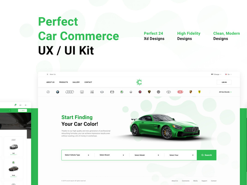 Perfect Car Commerce UX / UI Kit