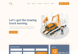 Towing Truck company landing page