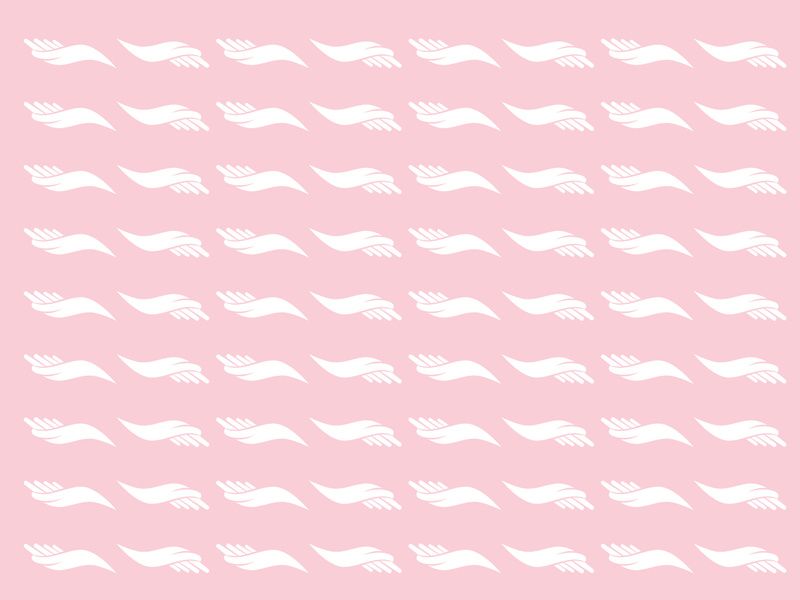 Seamless pattern hand care vector