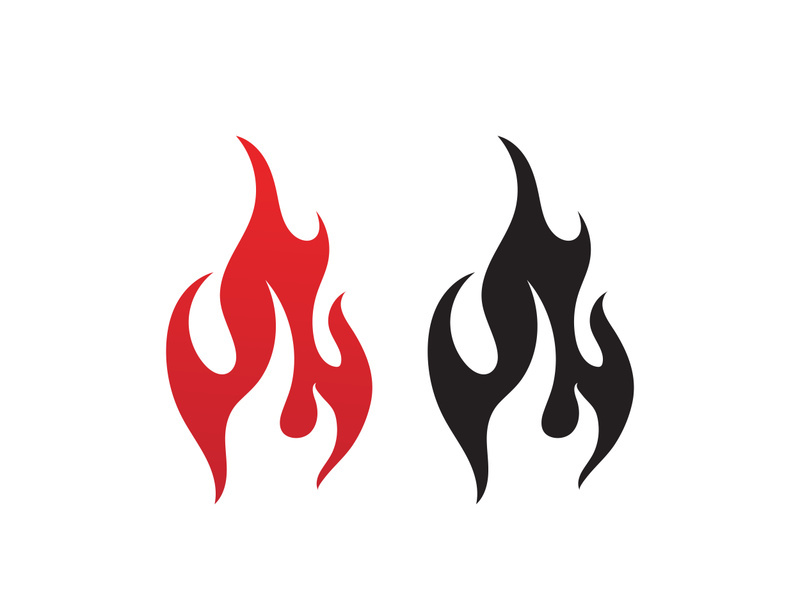 Fire Logo Template  Flame Symbol  Icon Vector