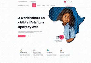 Charity Web Template In Figma