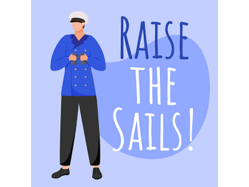 Raise the sails social media post mockup preview picture