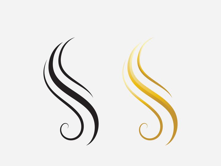 Hair woman and face logo and symbols