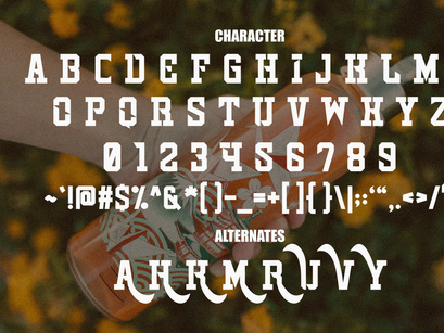 Skinny Tumbler - Western Slab Serif