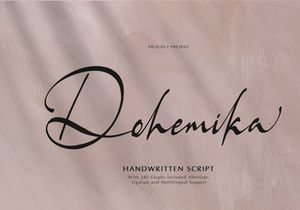 Dohemika | Handwritten Script