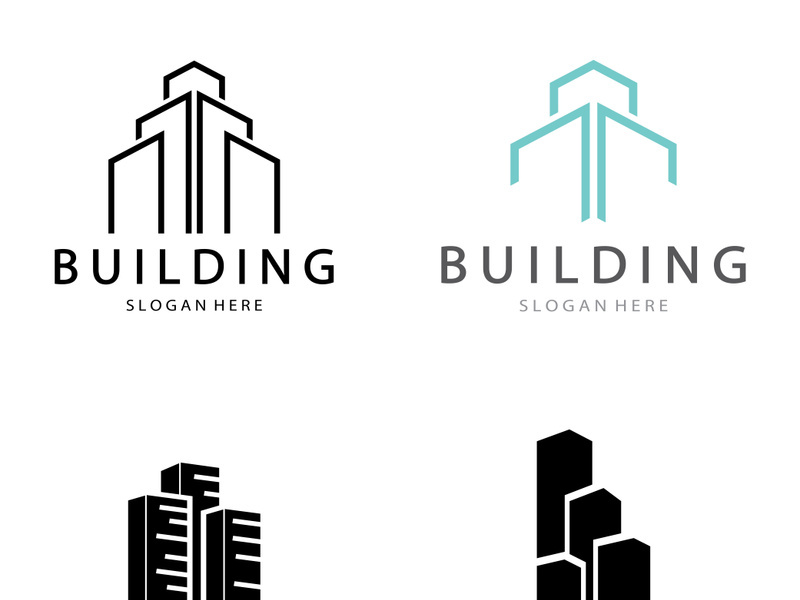 Building logo vector illustration design,Real Estate logo template, Logo symbol icon