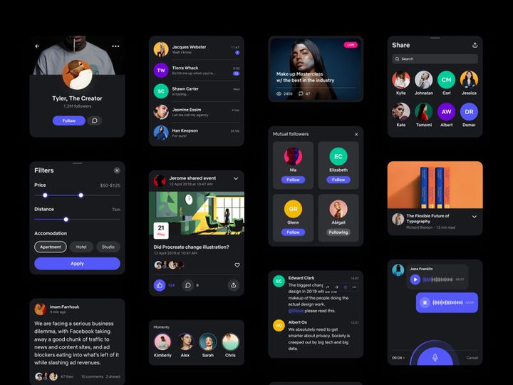 Social UI Kit for Figma