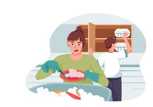 M135_Cleaning service Illustrations