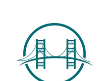Bridge logo icon design and business symbol template