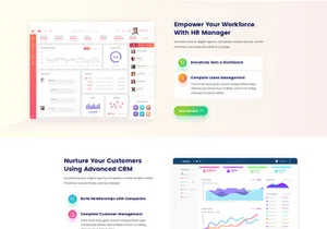 ERP Software PSD Template