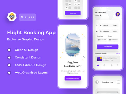 Flight Booking Ticket App Design
