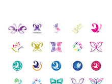 Butterfly logo icon vector design illustration