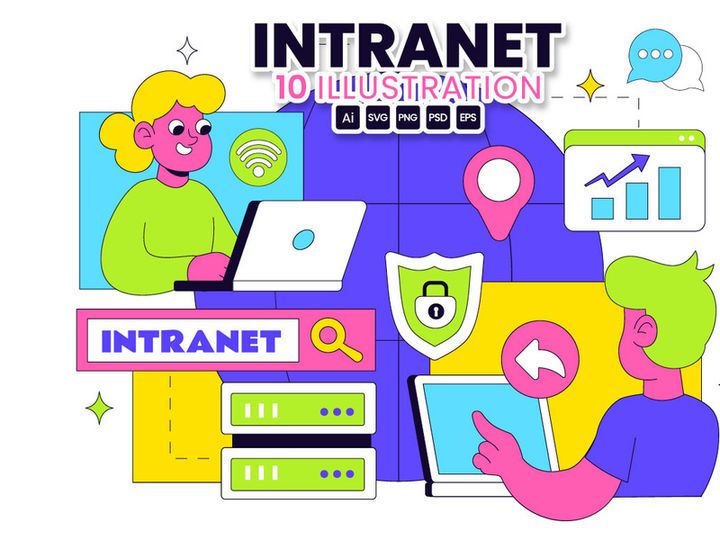 10 Intranet Technology Illustration