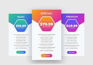 Pricing Table UI Elements Design Ver-3