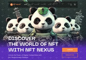 NFT Nexus - Digital Rare NFT Landing Page